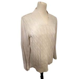 Cream Liz Claiborne sweater